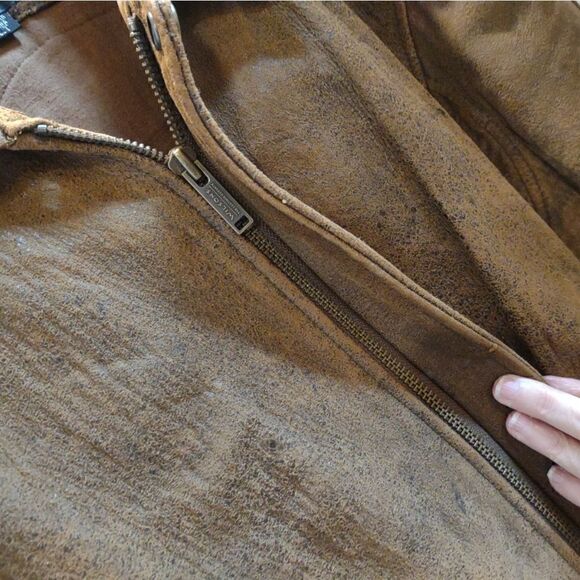 Men's Vintage Bomber Flight Jacket Size  Tall Large **Read** - Picture 3 of 12